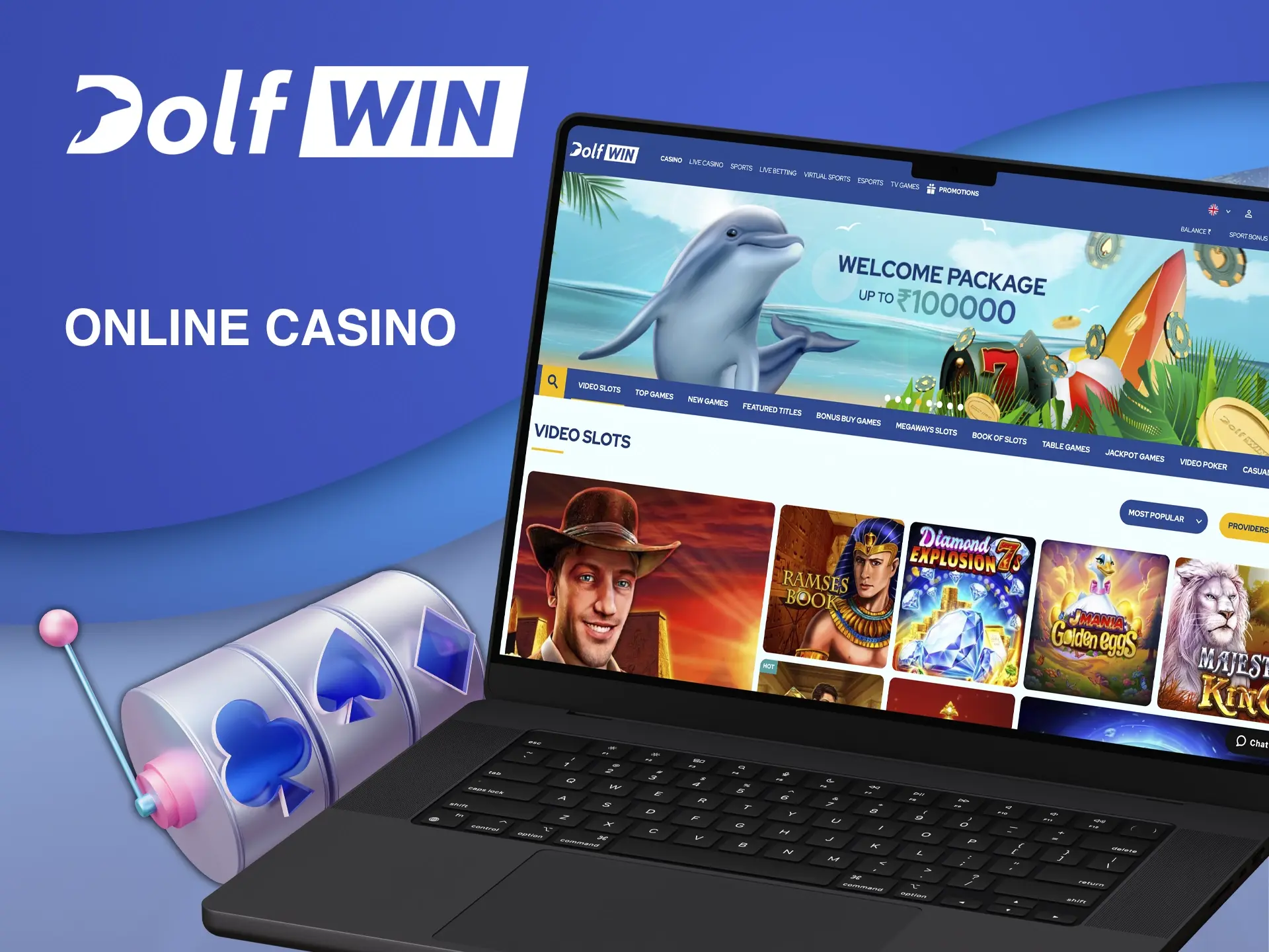 The wide range of games at Dolfwin Casino gives every player a game to choose from.