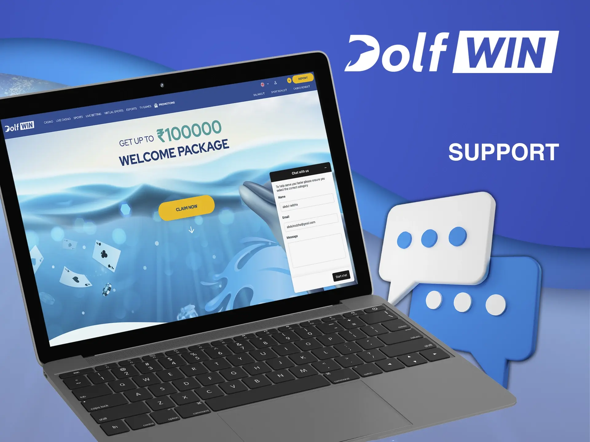 If you have any questions, you can contact customer support, where Dolfwin's team of professionals will always be able to help you.
