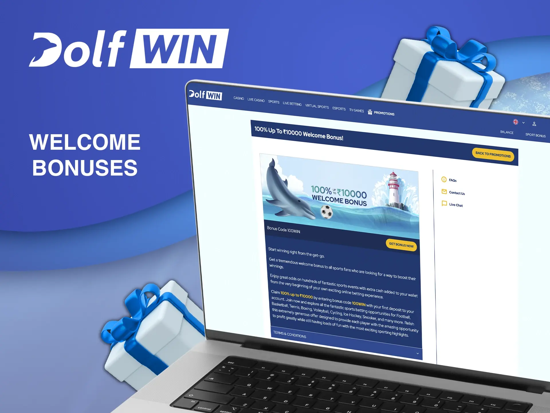 Take advantage of bonuses from Dolfwin Casino to increase your bet size and win big.
