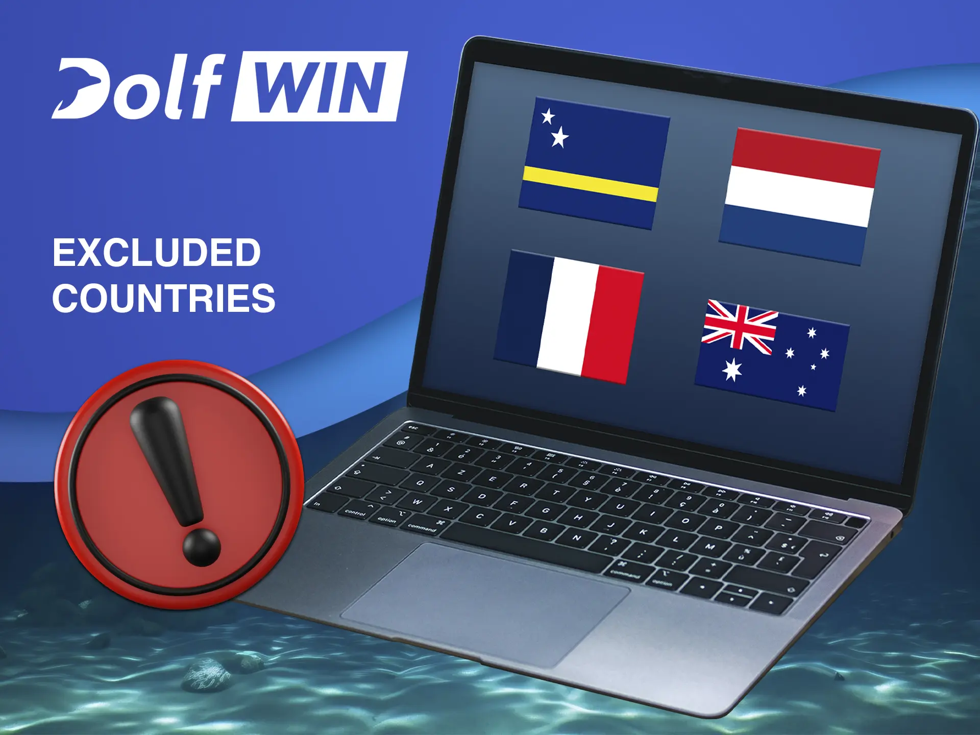Make sure you are not in a country from which it is not possible to bet or play at Dolfwin Casino.