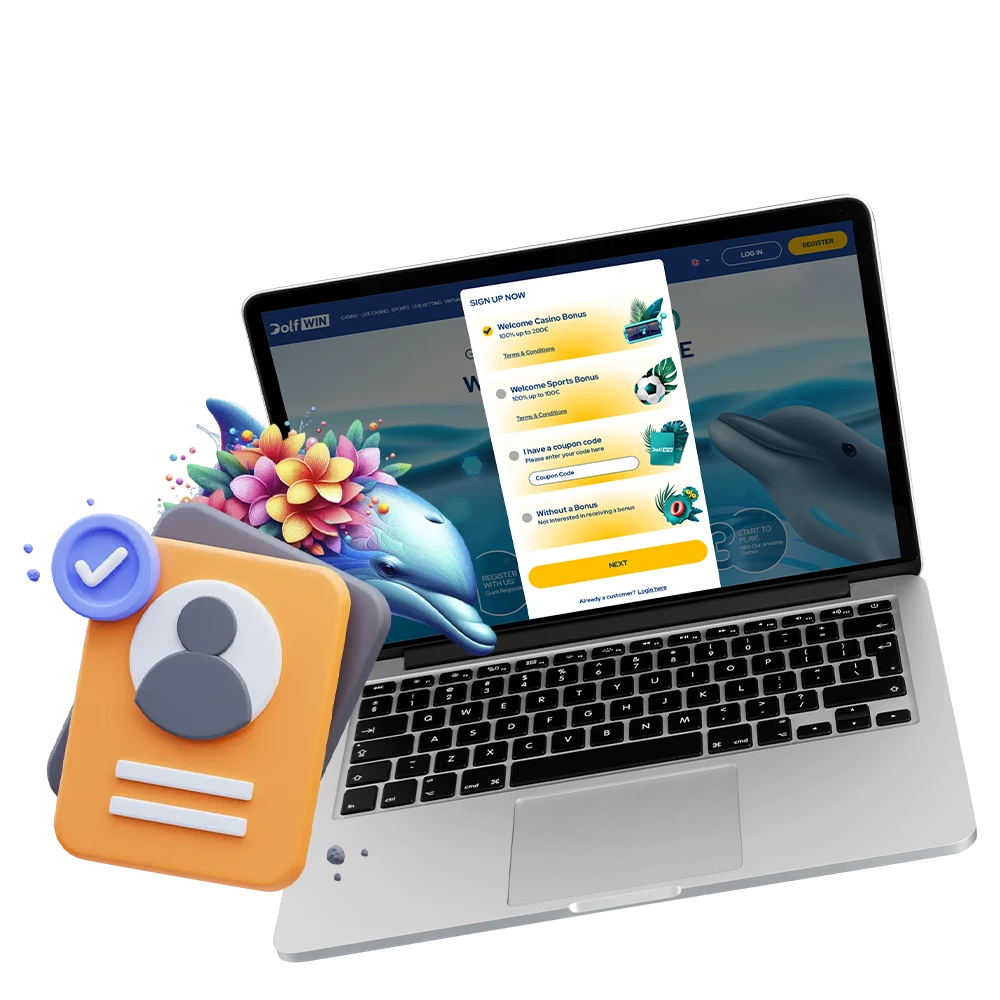 Learn the ins and outs of signing up for an account at Dolfwin Casino.
