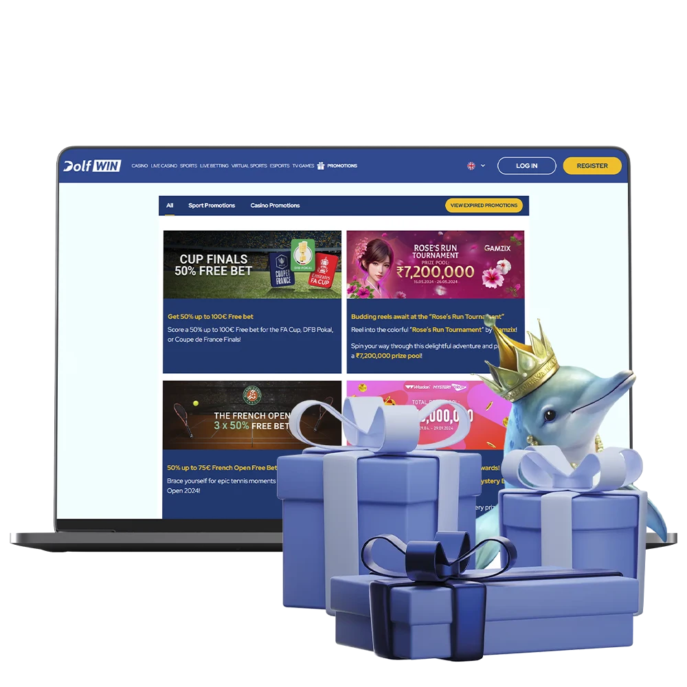 Familiarise yourself with the bonus and promotions system from Dolfwin Casino.