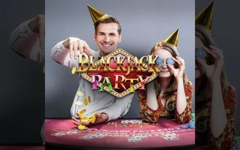 Join the lively hosts and win big with Blackjack Party on Dolfwin.