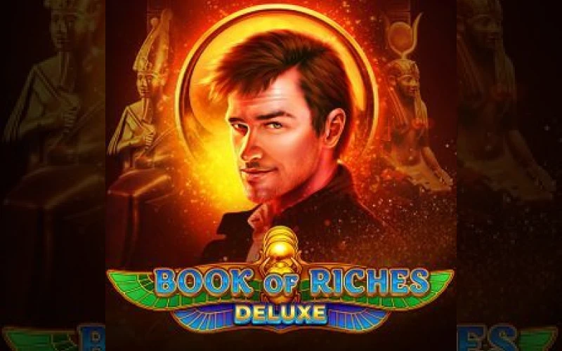 Discover huge payouts when you open the ancient book of Book Of Riches Deluxe at Dolfwin.