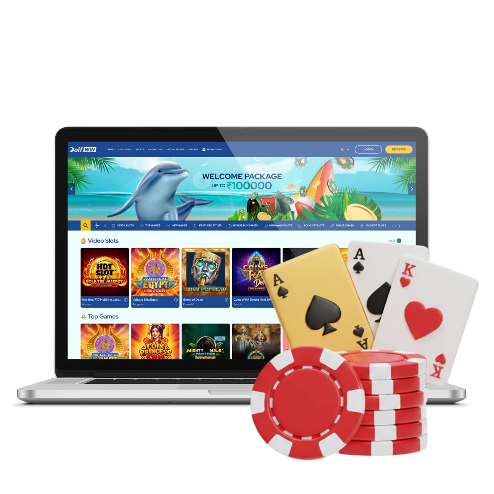 Visit Dolfwin and place your bets in the casino.